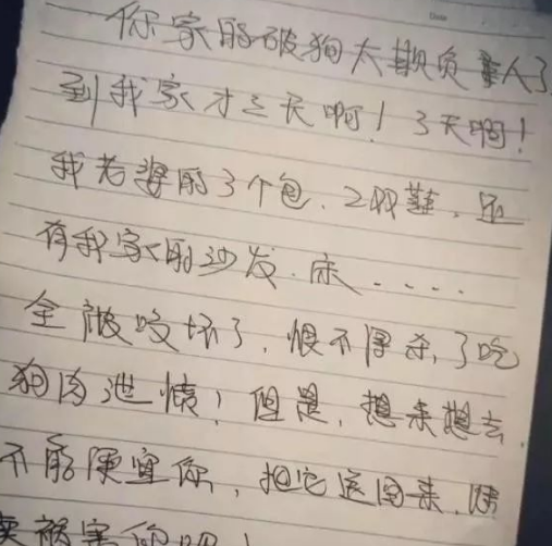发现被偷走的二哈回来了还有张纸，一看内容纠结了